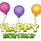 Animated happy birthday baloons