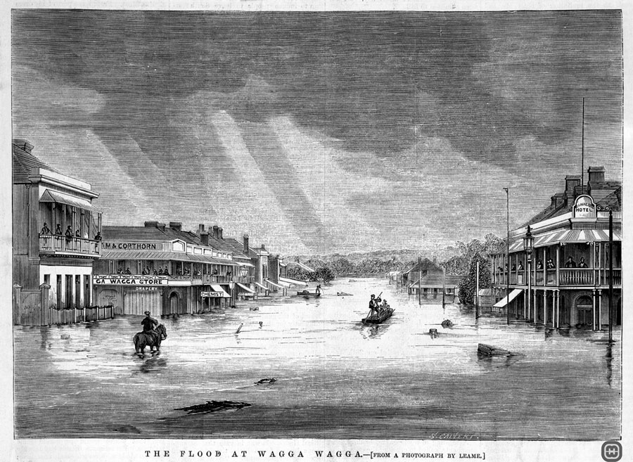 David Ronald Biggs and Jane Campbell had an awareness of floods and that they probably encountered the 27 April 1870 flood during their first year in Wagga Wagga.